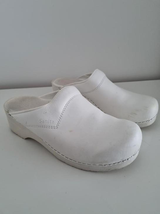 Sanita flex Zorgklompen/Medische klompen Maat 41 valt als 40, Kleding | Dames, Schoenen, Zo goed als nieuw, Werkschoenen, Wit