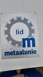 Metaalunie Reclamebord, Ophalen of Verzenden, Zo goed als nieuw
