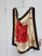 Jean-Louis Scherrer sjaal vierkant zwart rood goud, 90x90 cm, Kleding | Dames, Jean-Louis Scherrer, Ophalen of Verzenden, Sjaal