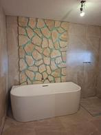 Saniclear Freshline half vrijstaand bad 180x80cm mat wit, Ophalen, Zo goed als nieuw, Met bad