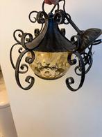 Vintage smeedijzeren antieke lamp, Huis en Inrichting, Lampen | Wandlampen, Ophalen of Verzenden, Gebruikt