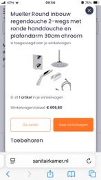 Müller douche met glijstang en regendouche (plafond), Doe-het-zelf en Verbouw, Sanitair, Ophalen of Verzenden, Nieuw, Chroom, Douche