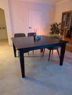 Mooie Houten Eettafel, Huis en Inrichting, Tafels | Eettafels, Ophalen, Gebruikt, Vierkant, Vijf personen of meer