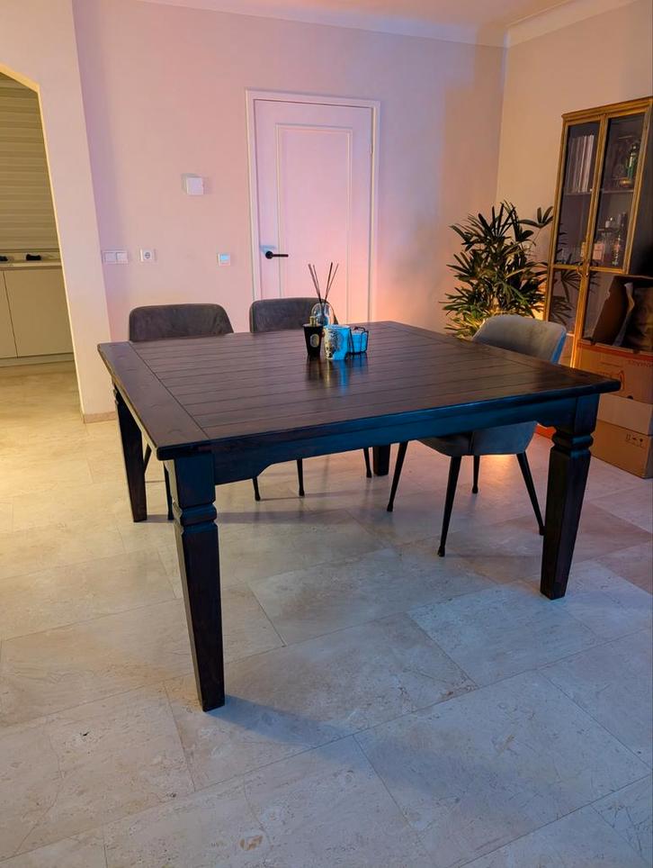 Mooie Houten Eettafel, Huis en Inrichting, Tafels | Eettafels, Gebruikt, 100 tot 150 cm, 100 tot 150 cm, Vijf personen of meer