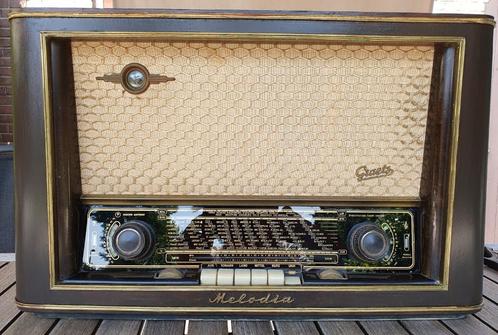 Zeldzame Vintage Graetz Melodia R UKW-Gross-Super uit 1954, Antiek en Kunst, Antiek | Tv's en Audio, Ophalen of Verzenden