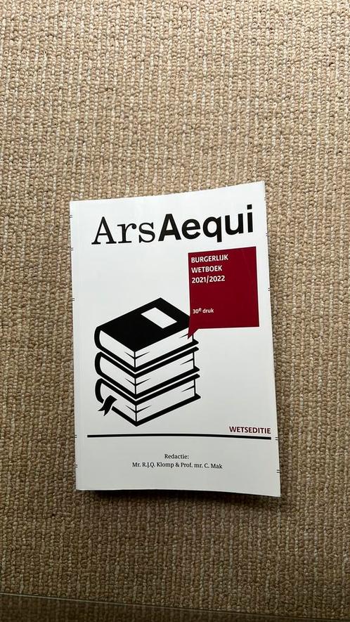 Burgerlijk wetboek 2021-2022, Boeken, Wetenschap, Zo goed als nieuw, Ophalen of Verzenden