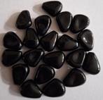 Zwarte aparte vorm glas kralen 15x10 mm, Verzenden, Nieuw, Kraal