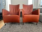 Montis Windy fauteuils (set van twee), Huis en Inrichting, Fauteuils, Leer, 75 tot 100 cm, Zo goed als nieuw, Ophalen