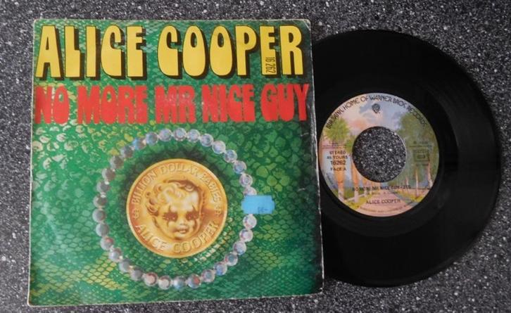 Alice Cooper - no more mr. nice guy (FR 1973) (vanaf € 3,50), Cd's en Dvd's, Vinyl Singles, Ophalen of Verzenden
