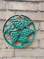 Vintage Gietijzeren Geëmailleerde Groene Stoof/Onderzetter, Antiek en Kunst, Ophalen of Verzenden