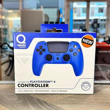 Qware PS4/PS3 controller Blauw | Nieuw in doos met garantie beschikbaar voor biedingen
