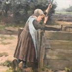J.H.Weijns.    Meisje bij de waterput uit Borne, Antiek en Kunst, Ophalen