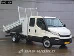 Iveco Daily 35C14 Kipper met Kist Dubbel Cabine Dubbellucht, Auto's, Bestelauto's, Gebruikt, Euro 6, Iveco, Wit