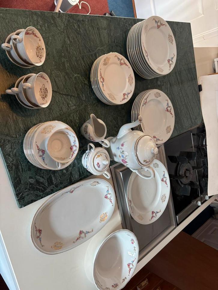 Winterling Bavaria Duitsland Servies 7 Personen + Extra, Antiek en Kunst, Antiek | Servies compleet, Ophalen of Verzenden