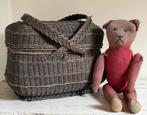 Brocante oude spoormand / perronmandje, Verzenden