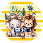 L195 luxe icing jungle dieren 20cm eetbare taart print top, Hobby en Vrije tijd, Taarten en Cupcakes maken, Ophalen of Verzenden