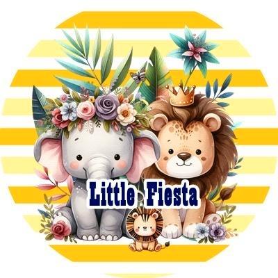 L195 luxe icing jungle dieren 20cm eetbare taart print top, Hobby en Vrije tijd, Taarten en Cupcakes maken, Nieuw, Versiering