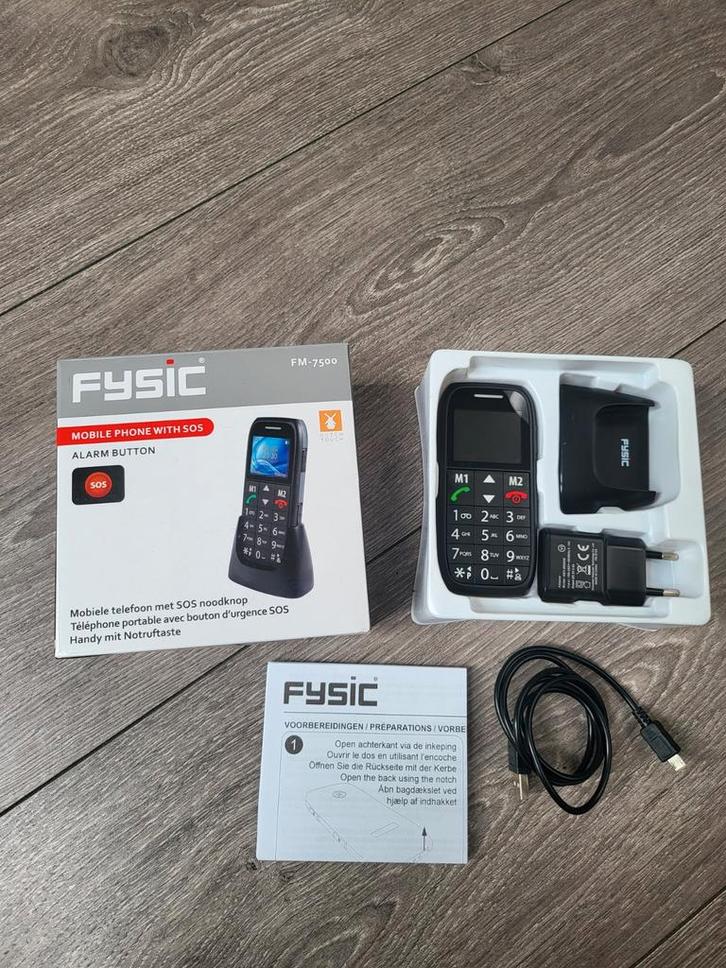 Fysic FM-7500 SOS Alarm Mobiele Telefoon zgan, Telecommunicatie, Mobiele telefoons | Overige merken, Nieuw, Zonder abonnement