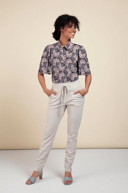 Studio Anneloes Downstairs bonded greige XS, Kleding | Dames, Broeken en Pantalons, Zo goed als nieuw, Maat 34 (XS) of kleiner