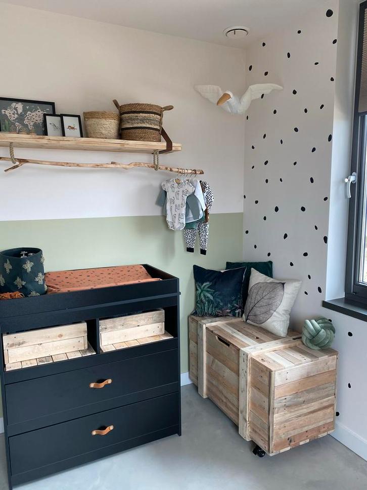 Zwarte Commode met Opbergruimte, Kinderen en Baby's, Kinderkamer | Overige Meubels, Gebruikt, Commode, Ophalen