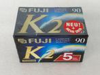 5-pack Fuji K2 90 cassettes (nieuw), 2 t/m 25 bandjes, Overige genres, Ophalen of Verzenden, Nieuw in verpakking