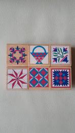 6 Rubber Stampede Mozaïek Houten Stempels - Nieuw!, Hobby en Vrije tijd, Ophalen of Verzenden, Nieuw, Houten stempel