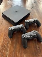 Playstation 4 Slim 500gb + 3 controllers, Spelcomputers en Games, Spelcomputers | Sony PlayStation 4, Ophalen of Verzenden, Zo goed als nieuw