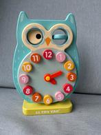 Houten klok uil, Ophalen of Verzenden, Gebruikt, Overige typen