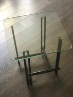Minimalistische Bijzettafel jaren 80, Minder dan 55 cm, Gebruikt, Design, Vierkant