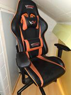 GT Omega Racing Gaming Stoel - Zwart/Oranje, Ophalen, Zwart, Zo goed als nieuw, Gaming bureaustoel