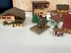 Grote verzameling modelspoor gebouwen en accessoires.WD-026, Gebruikt, Gelijkstroom, ., Brug, Tunnel of Gebouw