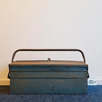 Vintage Gereedschapskist/Transportkoffer | Metaal | Lichtbl 