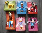 6 Disney Originals! Mickey Mouse Donald Duck Goofy Pluto kat, Ophalen of Verzenden, Mickey Mouse, Zo goed als nieuw, Beeldje of Figuurtje