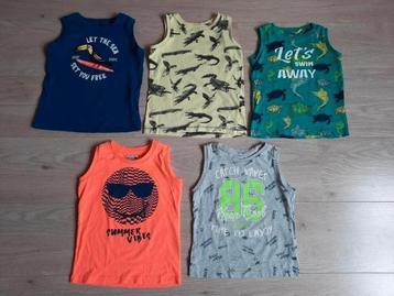 Leuke Set Zomer Hemden Singlets Jongen Maat 92-98 beschikbaar voor biedingen