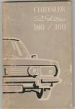 Chrysler 180 / 160 boekje, Ophalen of Verzenden