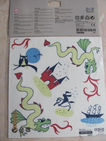 NIEUW set IKEA kinderkamer STICKER decoratie MINNEN sprookje beschikbaar voor biedingen
