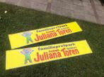 te koop:reclamebord Julianatoren bord 143 bij 28 metaal, Ophalen of Verzenden, Gebruikt, Reclamebord