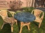 Goede Rotan Tuinset met 2 Stoelen en Tafel, Gebruikt, Rotan, Tuinset, Eettafel