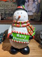 Kerst Sneeuwpop Decoratie, Ophalen of Verzenden, Zo goed als nieuw, Versiering, Kerst of Sinterklaas