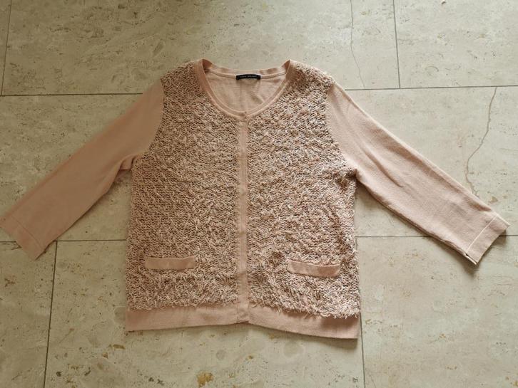Luisa Cerano: leuk pailletten vestje maat 38, Kleding | Dames, Truien en Vesten, Gedragen, Maat 36 (S), Roze, Verzenden