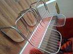 Verchroomde vintage stoelen, Huis en Inrichting, Stoelen, Ophalen, Gebruikt, Overige kleuren, Vintage