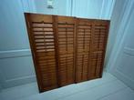 Houten vouw shutters met gouden accenten, Ophalen, Gebruikt, 120 cm of meer, Overige typen