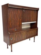Vintage Highboard Wandmeubel Jaren 60 rosewood Fineer, Ophalen of Verzenden