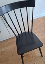 4 zwarte stoelen (prima kwaliteit moeten weg ivm verhuizing), Ophalen, Gebruikt, Zwart, Vier