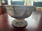 Antieke schaal op voet van Petrus Regout Timor, Ophalen of Verzenden