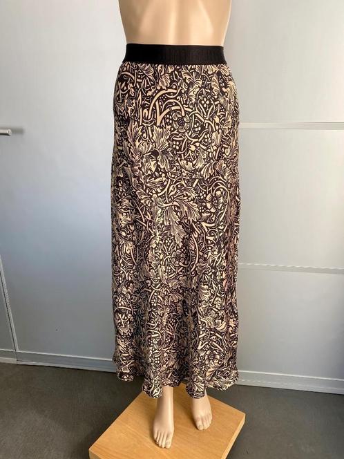 H379 Nieuw: Summum maat 34/36=XS/S lange rok beige/zwart, Kleding | Dames, Rokken, Nieuw, Maat 34 (XS) of kleiner, Beige, Onder de knie