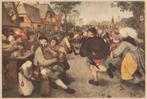 Ansichtkaart van de Boerendans van Pieter Breughel, Ophalen of Verzenden, 1940 tot 1960, Gelopen, Sport en Spel