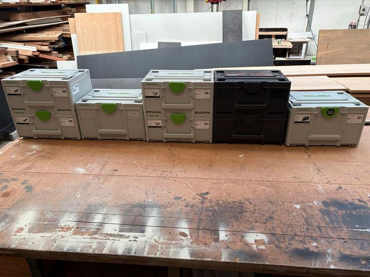 Festool Systainers - Diverse Maten, Doe-het-zelf en Verbouw, Gereedschapskisten, Gebruikt, Gevuld, Ophalen