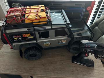 Traxxas trx4 defender crawler met veel upgrades beschikbaar voor biedingen