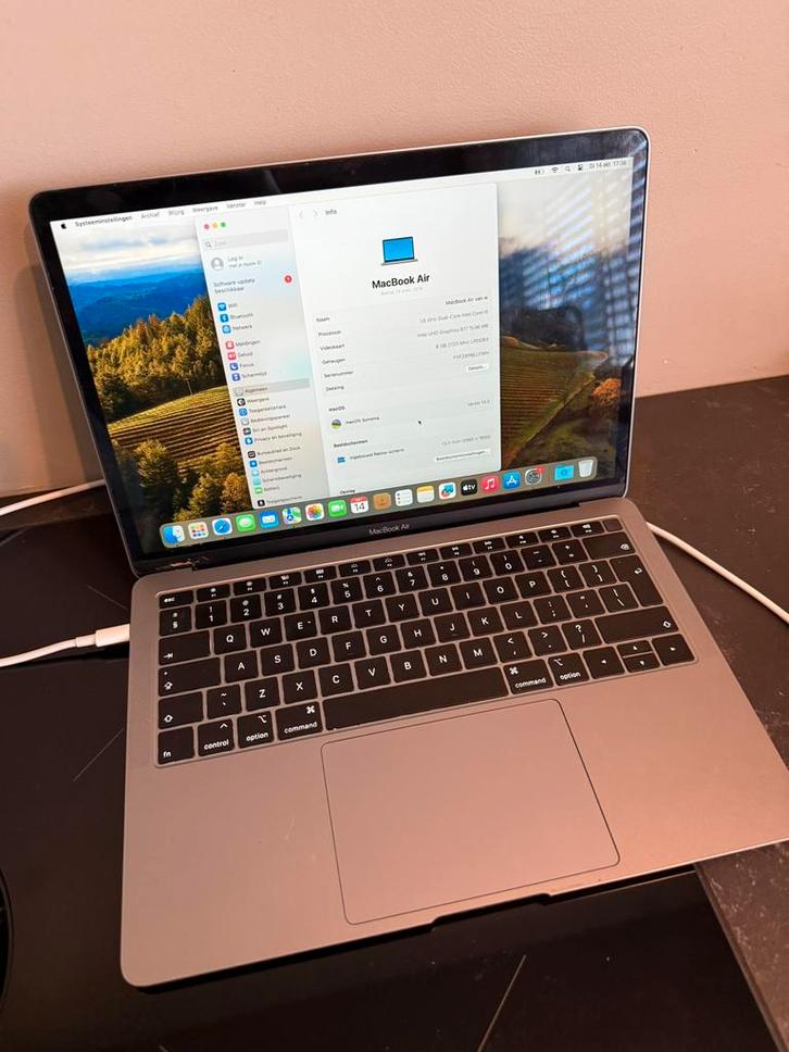 MacBook Air 13 inch Retina (2019) –i5 mb8GB RAM Goede staat, Computers en Software, Apple Macbooks, Zo goed als nieuw, MacBook Air